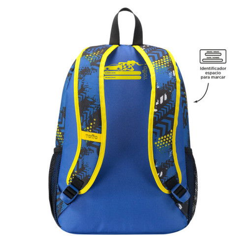 Totto Mochila Escolar Grande Carreras de Coches MJ04VLC003-2310-6J7L Capacidad 17.9 Litros Azul