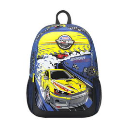 Totto Mochila Escolar Grande Carreras de Coches MJ04VLC003-2310-6J7L Capacidad 17.9 Litros Azul