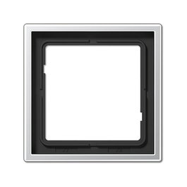 Jung AL 2981 Abdeckrahmen 1f para Caja de Empotrar, 81x81 mm, Blanco