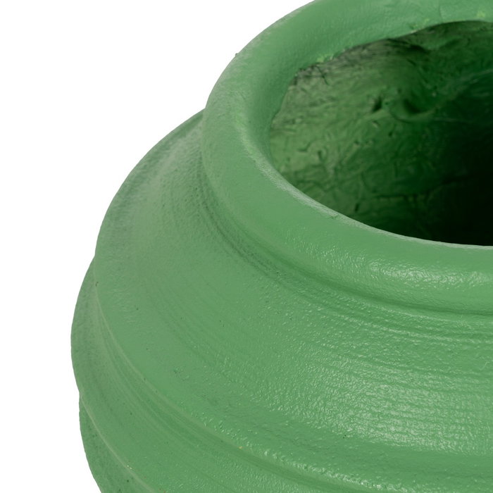 Macetero Verde Resina Decoración 40 X 40 X 30 cm Macetero Verde Resina Decoración 40 X 40 X 30 cm