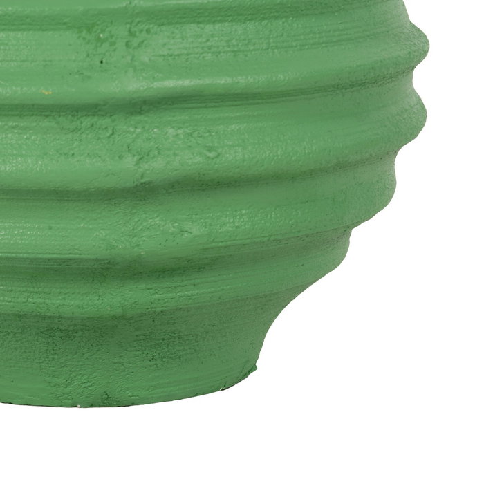 Macetero Verde Resina Decoración 40 X 40 X 30 cm Macetero Verde Resina Decoración 40 X 40 X 30 cm