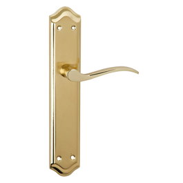 MASTER Juego de manilla y placa 260x47 mm latón pulido