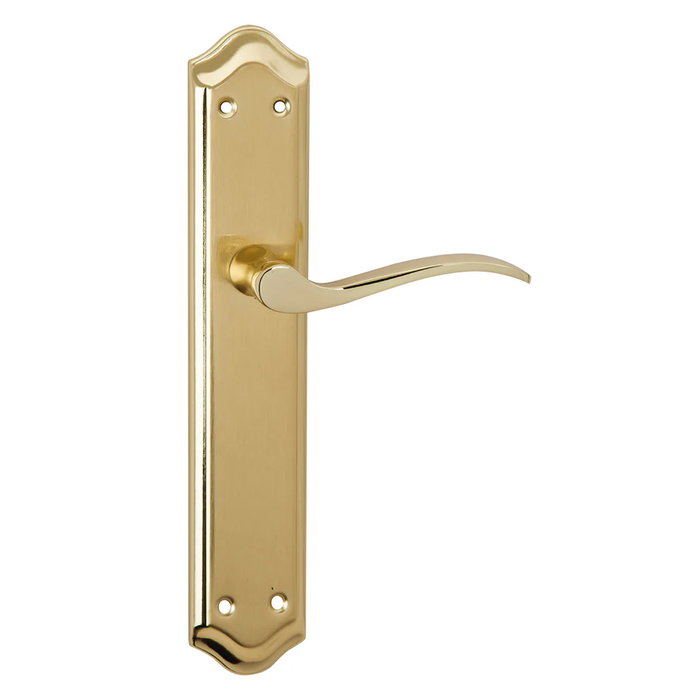 MASTER Juego de manilla y placa 260x47 mm latón pulido MASTER Juego de manilla y placa 260x47 mm latón pulido
