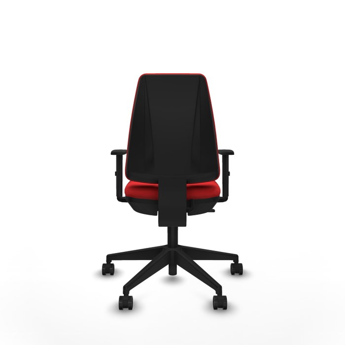 PIQUERAS Y CRESPO Silla de oficina Elche Rojo con Brazos 1D
