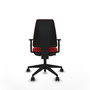 PIQUERAS Y CRESPO Silla de oficina Elche Rojo con Brazos 1D