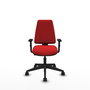PIQUERAS Y CRESPO Silla de oficina Elche Rojo con Brazos 1D