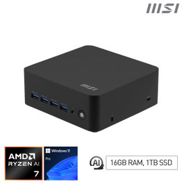 MSI Cubi Z AI 8M con AMD Ryzen 7 8845HS, 16GB RAM y 1TB SSD