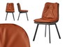 Giftdecor Sillón Teja Respaldo Con Botones Borde Gris 62x85x47cm (Set de 2)