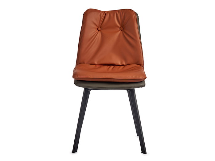Giftdecor Sillón Teja Respaldo Con Botones Borde Gris 62x85x47cm (Set de 2)