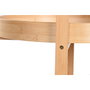 DKD Home Decor Camarera Bambú Inox 3 Estantes Ruedas Mueble Bar Natural 44 x 90 x 44 cm