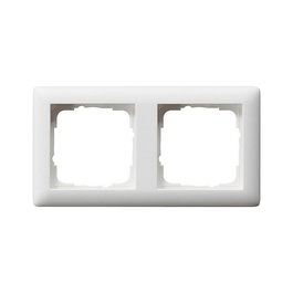 GIRA Standard 55 Marco Doble Color Blanco Seda Mate