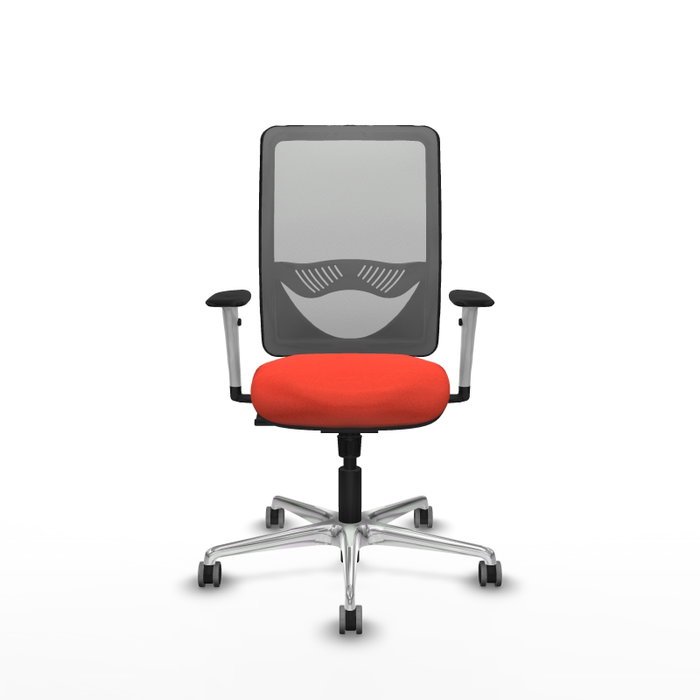 PIQUERAS Y CRESPO Silla de oficina Zulema con mecanismo Sincro, Naranja oscuro y Gris PIQUERAS Y CRESPO Silla de oficina Zulema con mecanismo Sincro, Naranja oscuro y Gris