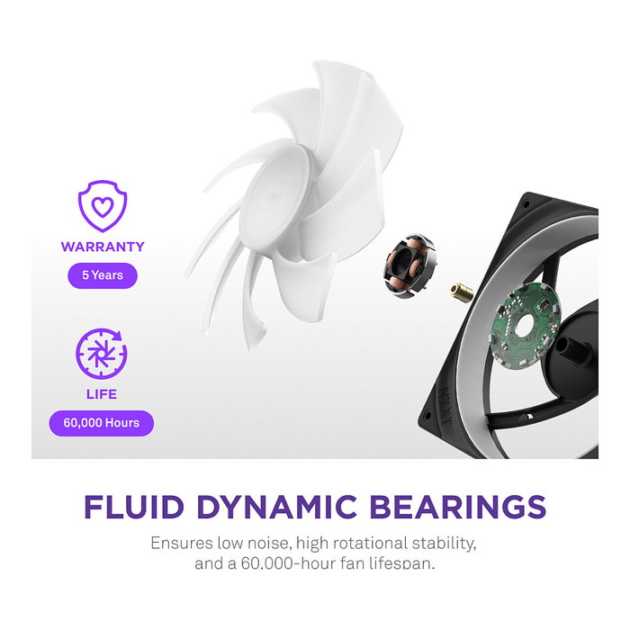 NZXT F420RGB Core Ventilador de caja Negro RF-U42HF-B1 420mm NZXT F420RGB Core Ventilador de caja Negro RF-U42HF-B1 420mm