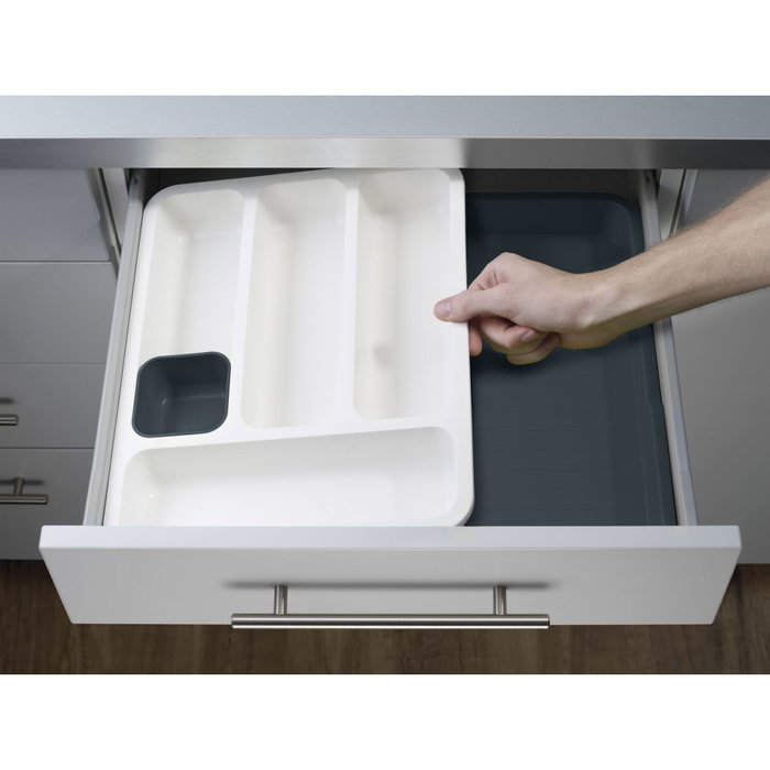 Joseph Joseph DrawerStore Bandeja para cubiertos expandible gris Joseph Joseph DrawerStore Bandeja para cubiertos expandible gris