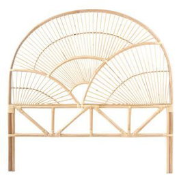 DKD Home Decor Cabecero Cama Balines Natural Ratán 4 x 128 x 178 cm