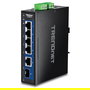 TRENDnet TI-G50611 Switch Industrial 6 Puertos 2.5G Ethernet con 1 Puerto 10G y SFP+, No Administrado, Montaje en Carril DIN