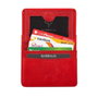 Zoozie Bags Cartera Unisex Piel Roja Elegante y Sofisticada, 10.8 x 2 x 7.6 cm