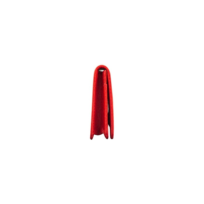 Zoozie Bags Cartera Unisex Piel Roja Elegante y Sofisticada, 10.8 x 2 x 7.6 cm