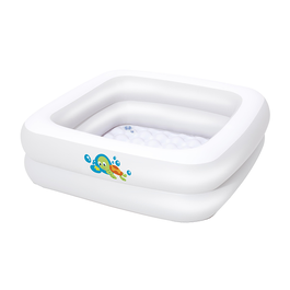 Bestway Bañera Hinchable Bebe Acolchado 86x86x25 cm 0 a 3 Años Jardin 51116