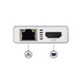 StarTech.com Adaptador Multipuertos USB-C 4K HDMI Gigabit Ethernet USB 3.0 Power Delivery 60W