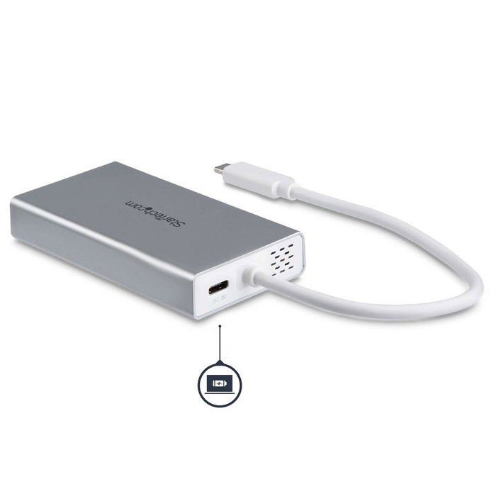 StarTech.com Adaptador Multipuertos USB-C 4K HDMI Gigabit Ethernet USB 3.0 Power Delivery 60W