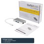 StarTech.com Adaptador Multipuertos USB-C con HDMI 4K y Ethernet Gigabit, Blanco