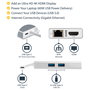 StarTech.com Adaptador Multipuertos USB-C con HDMI 4K y Ethernet Gigabit, Blanco