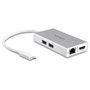 StarTech.com Adaptador Multipuertos USB-C con HDMI 4K y Ethernet Gigabit, Blanco