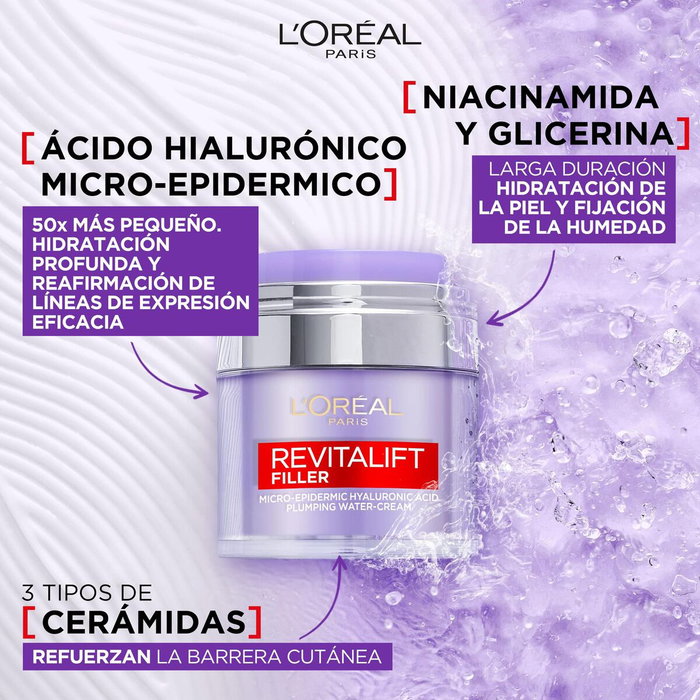 L'Oréal Paris Revitalift Filler Agua-Crema Reafirmante 50 ml