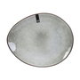 Home Deco Factory Plato Gres Arena 22 cm Colección Natural - Plato de Piedra Irregular para Mesa 22x18 cm