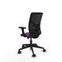 PIQUERAS Y CRESPO Silla de oficina Motilla con mecanismo Sincro/Traslack, Morado y Negro