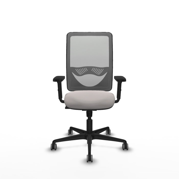 PIQUERAS Y CRESPO Silla de oficina Zulema con mecanismo Sincro, Blanco y Gris PIQUERAS Y CRESPO Silla de oficina Zulema con mecanismo Sincro, Blanco y Gris