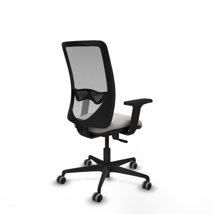 PIQUERAS Y CRESPO Silla de oficina Zulema con mecanismo Sincro, Blanco y Gris PIQUERAS Y CRESPO Silla de oficina Zulema con mecanismo Sincro, Blanco y Gris