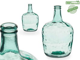 Giftdecor Botella Decorativa Vidrio Carafe 4L Transparente 19x30x19cm (Set de 4)