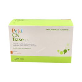 LCN Petit Cn Base Sabor Naranja 30 Sobres - Complemento nutricional con 23 micronutrientes, probióticos y prebióticos para crecimiento infantil, embarazo y lactancia