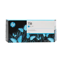 HP Cartucho de Tinta Cian DesignJet 738 de 300 ml (676M6A) XL
