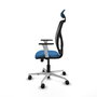 PIQUERAS Y CRESPO Silla de oficina Motilla Azul claro y Negro