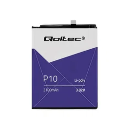 Qoltec 52094 Batería de Recambio para Smartphone Huawei P10, 3100 mAh Azul y Blanco, Li-Polymer