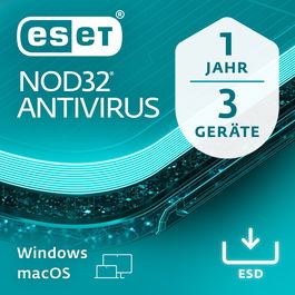 ESET NOD32 Antivirus para 3 Usuarios, 1 Año, Licencia Descarga ESD
