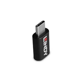 Lindy 71265 Cambiador de Género USB Type C Negro