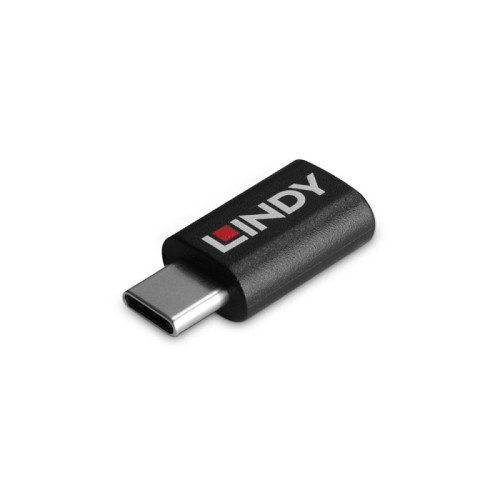 Lindy 71265 Cambiador de Género USB Type C Negro