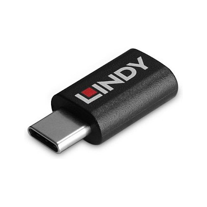 Lindy 71265 Cambiador de Género USB Type C Negro