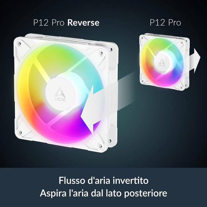 Arctic P12 Pro Reverse A-RGB 12cm Blanco