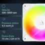 Arctic P12 Pro Reverse A-RGB 12cm Blanco