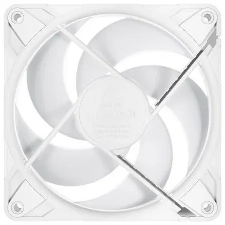 Arctic P12 Pro Reverse A-RGB Ventilador 12cm Blanco Flujo de Aire Invertido para Entrada de Aire PWM 3000 rpm 73 cfm 4.5 mm H2O FDB PST 6 años garantía