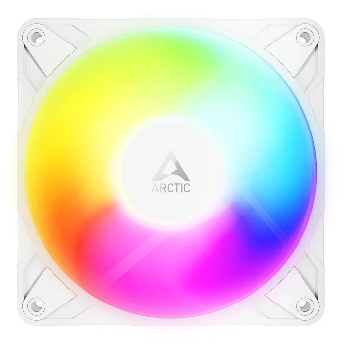 Arctic P12 Pro Reverse A-RGB Ventilador PC 12 cm Blanco 124 m³/h PWM FDB 1 Unidad