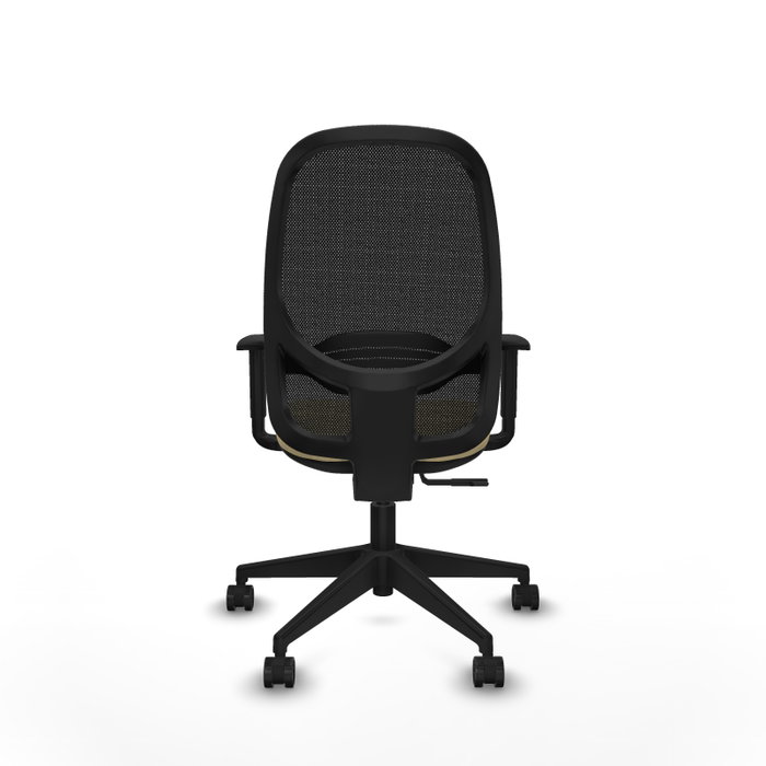 PIQUERAS Y CRESPO Silla de oficina Cilanco con mecanismo Sincro, Crema y Negro