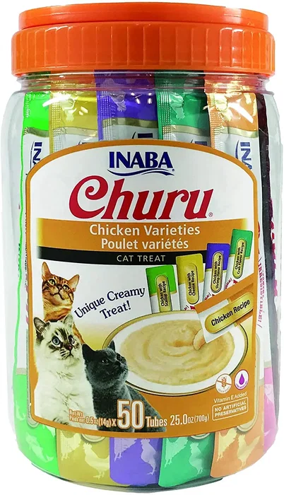 CHURU VET Variedades De Pollo 50 Bolsas de 4 Sticks de 15G CHURU VET Variedades De Pollo 50 Bolsas de 4 Sticks de 15G