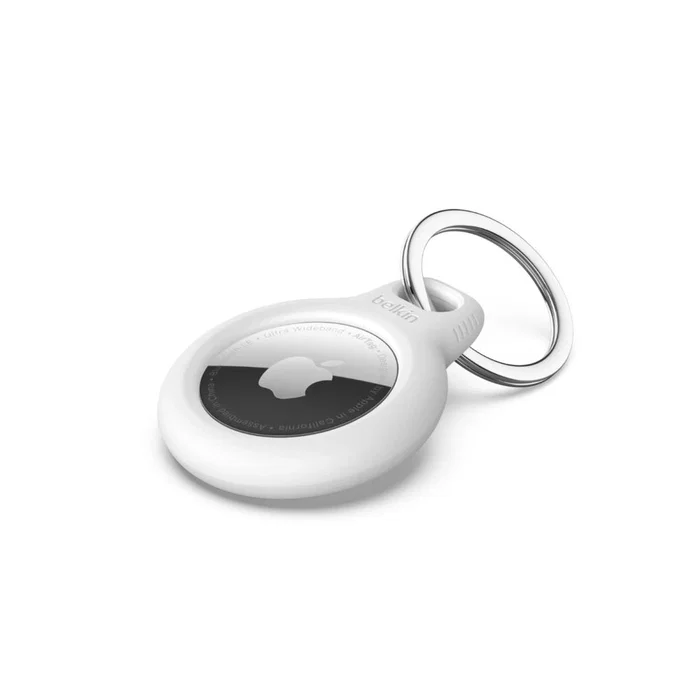 Belkin Soporte seguro con llavero para Apple AirTag, blanco Belkin Soporte seguro con llavero para Apple AirTag, blanco