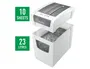 Leitz Destructora de Documentos IQ Slim Home Office, Capacidad Corte 10 Hojas, Partículas, Nivel Seguridad P4, Antiatascos, Silenciosa, Oficina Doméstica